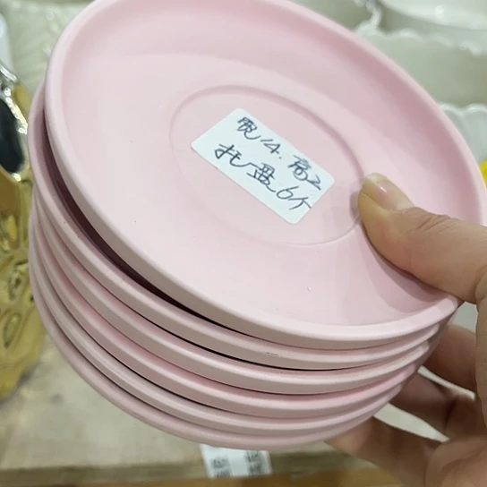 多肉绿植陶瓷花盆9.9包邮，有孔