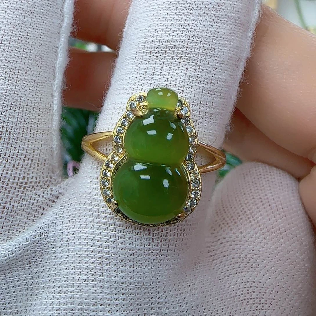 和田玉（碧玉）戒指未镶嵌