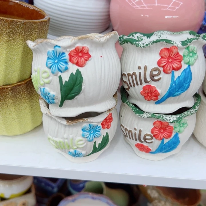 有孔，满10元发货多肉陶瓷花盆