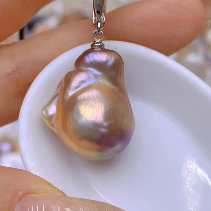 未镶嵌淡水珍珠吊坠(赠链)