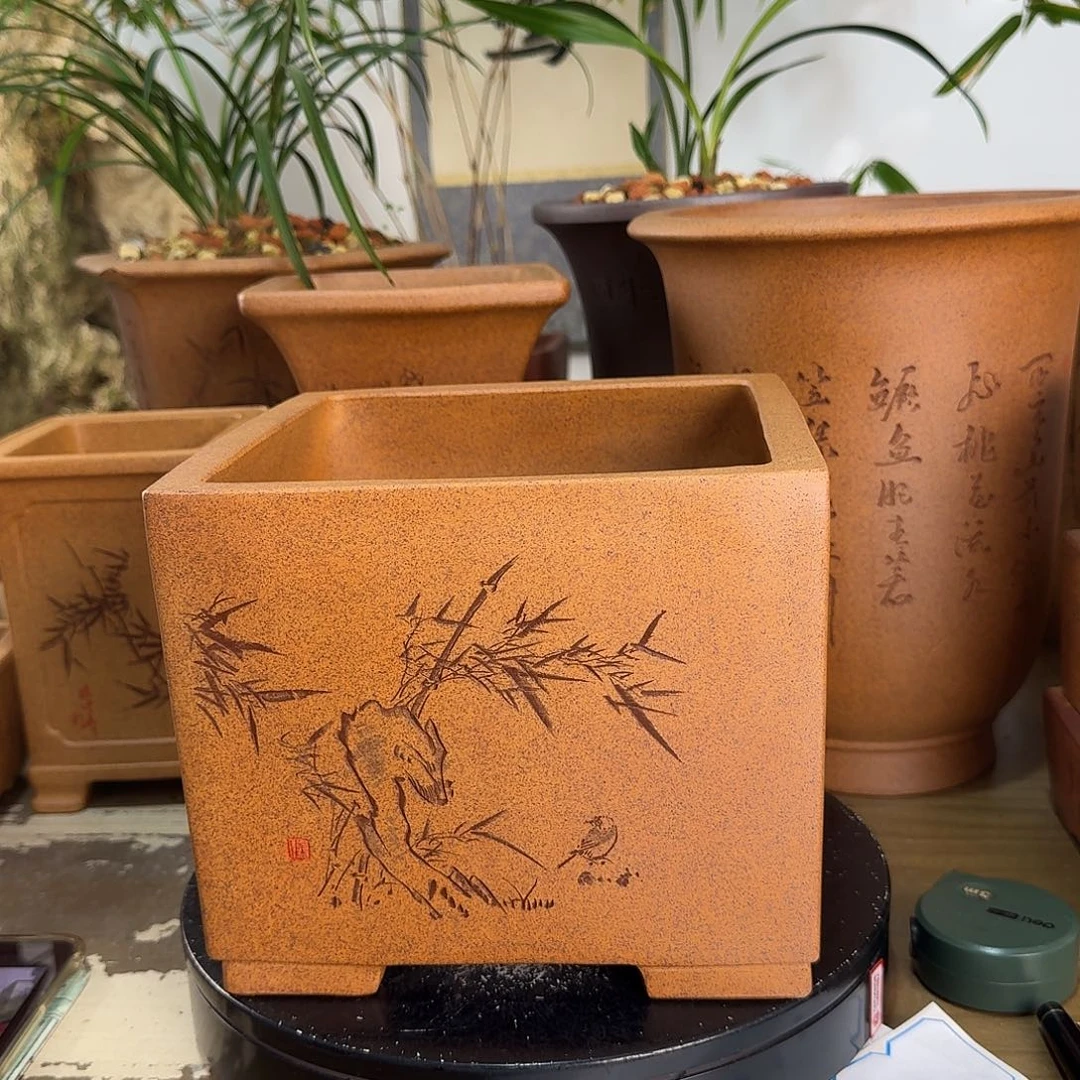 花盆紫砂紫砂花盆17-14