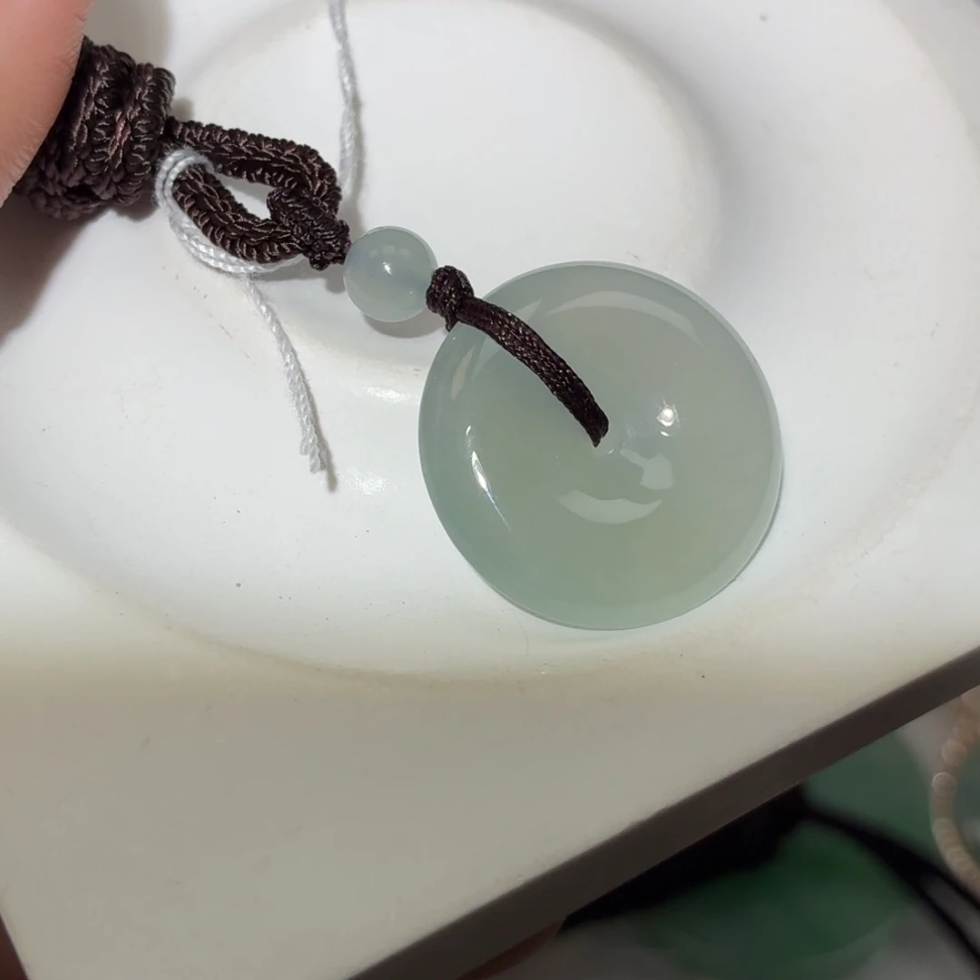 翡翠未镶嵌颈饰翡翠天然A货平安扣