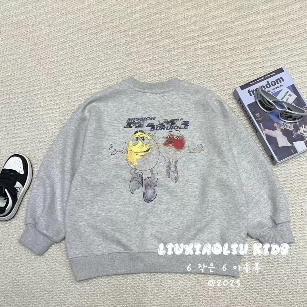 杭州六小六正版BY LIUXIAOLIU秋季儿童圆领卫衣17452