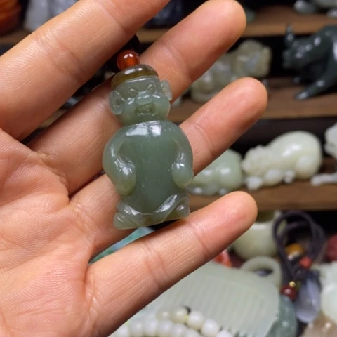 和田玉未镶嵌挂件