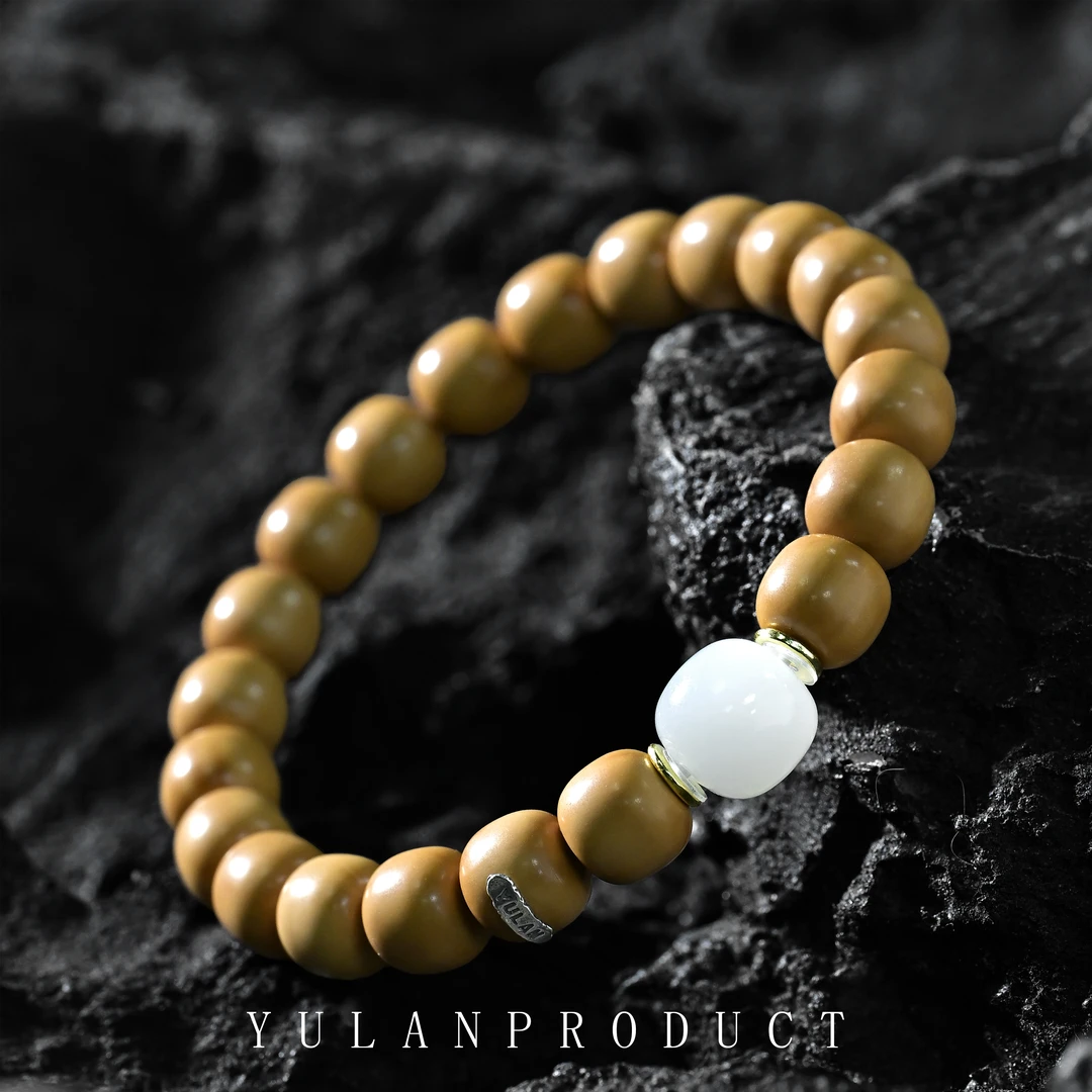 钰澜文玩【周周】【润玉】猴头核桃手串10-12mm+老型隔珠搭配款