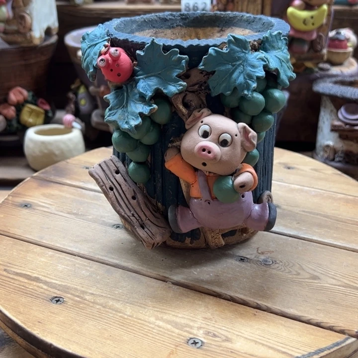 嘻哈多肉花盆百搭