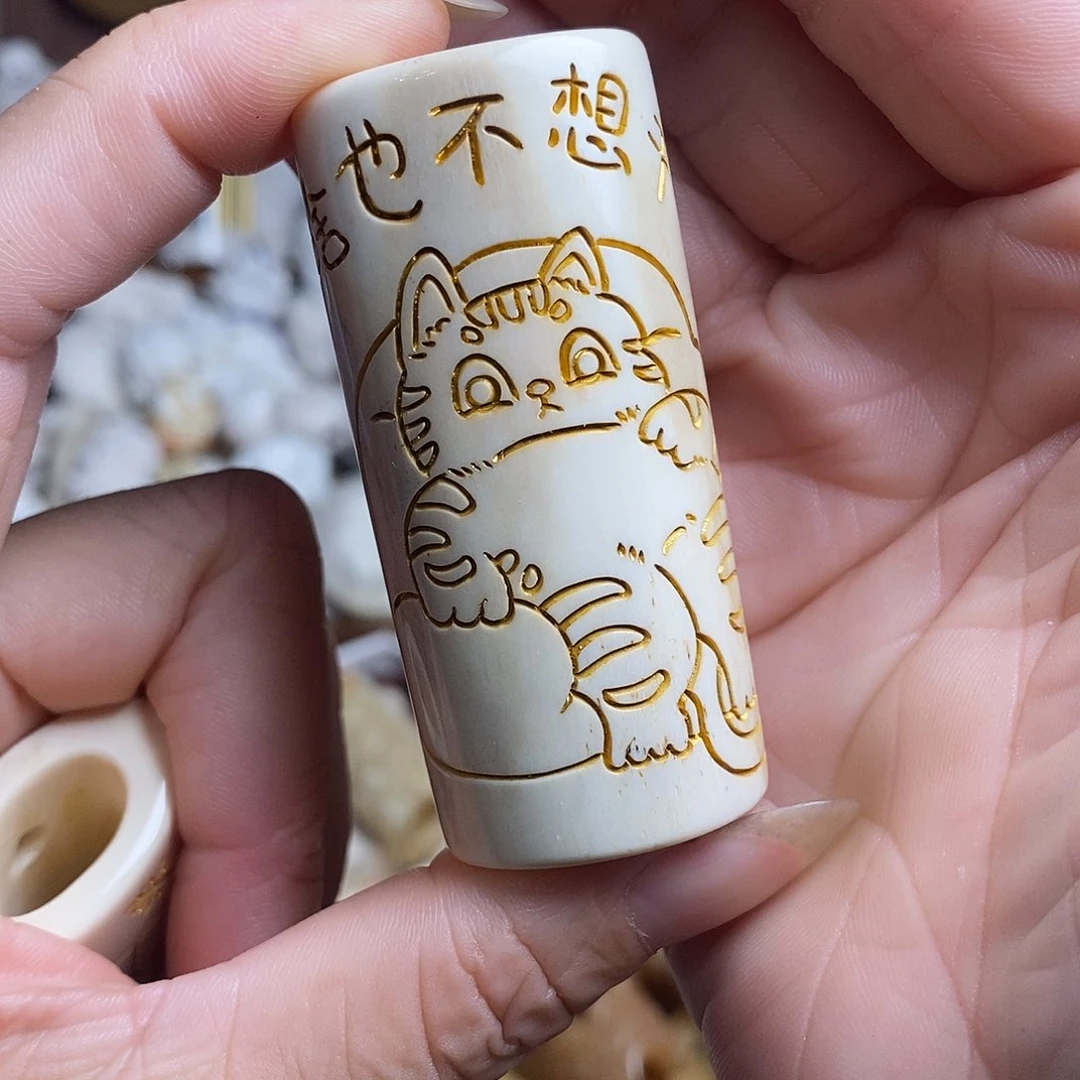 鹿骨把件24号摆烂猫骨笛