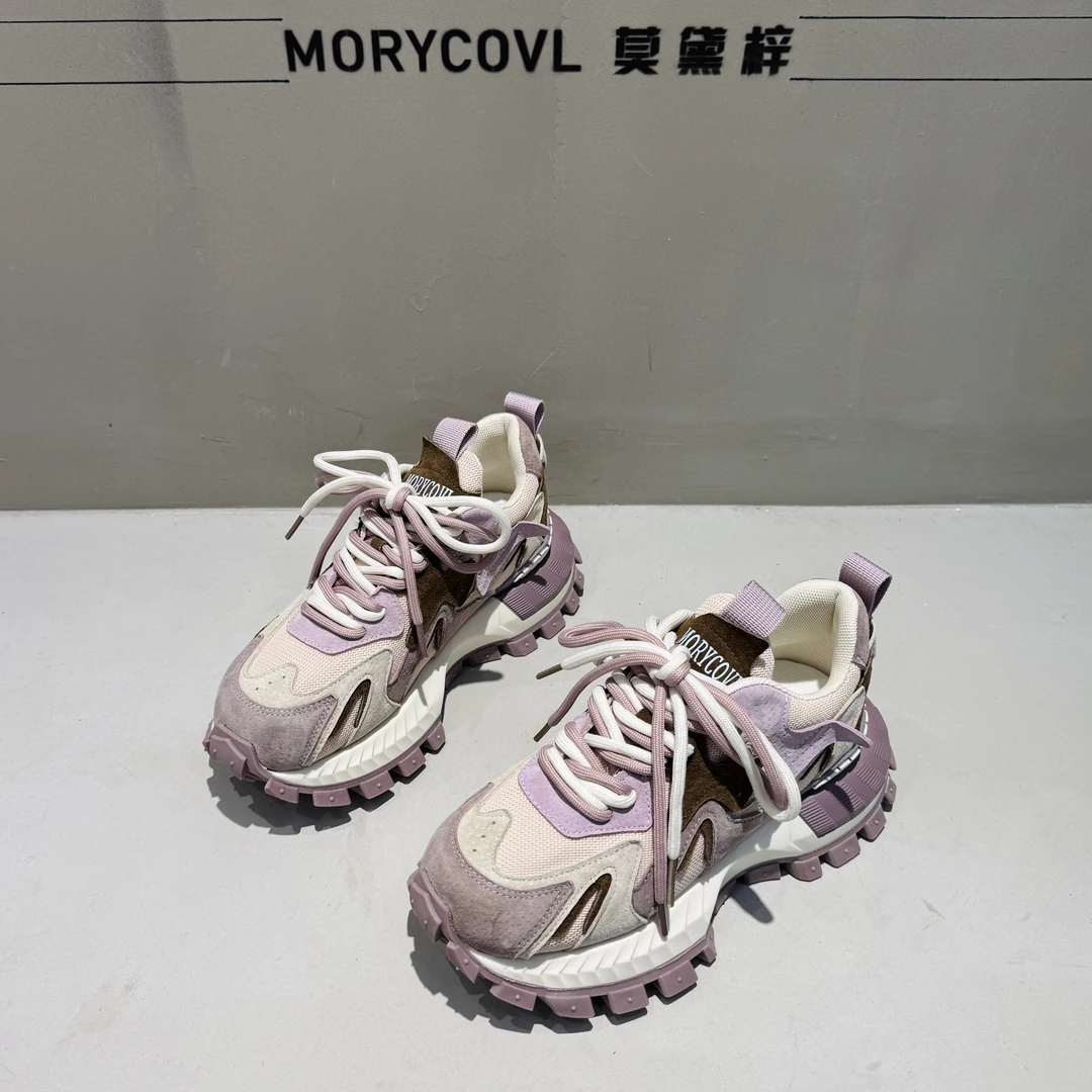 25春夏新品单鞋~真皮拼色舒适运动女时尚百搭女鞋阿甘鞋欧若风586