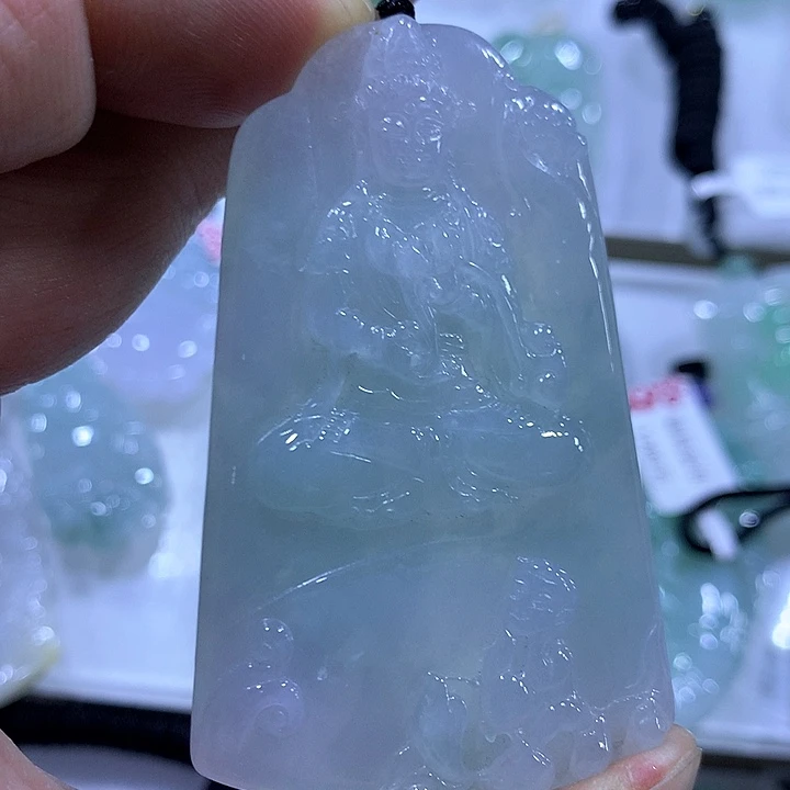 翡翠颈饰未镶嵌天然翡翠A货吊坠