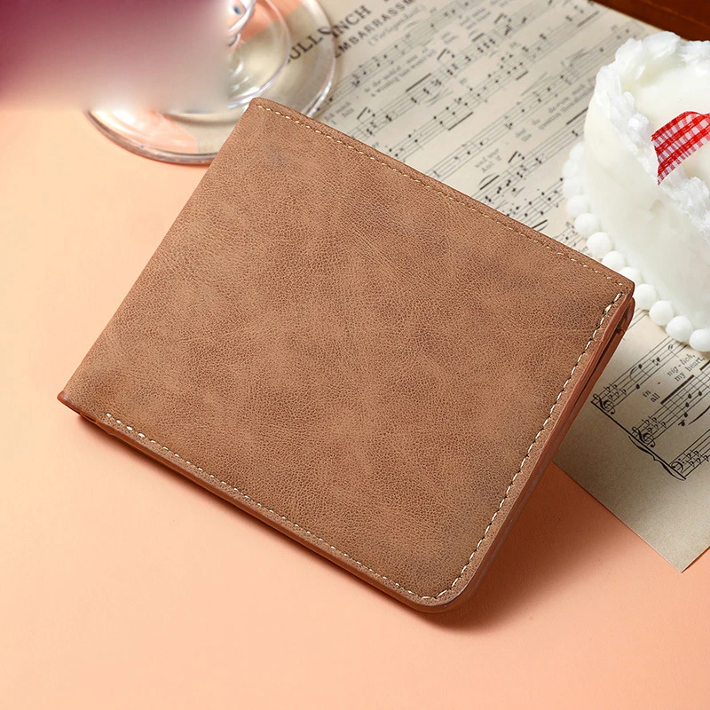 防消磁简约卡包钱包一体男士超薄短款皮夹软皮钱夹多卡位皮夹子