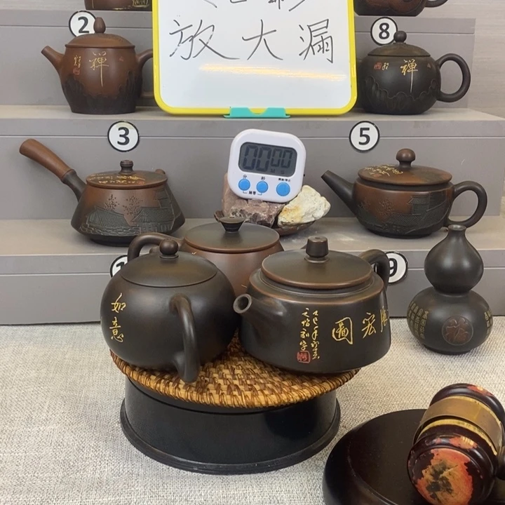 陶土坭兴陶茶壶茶具