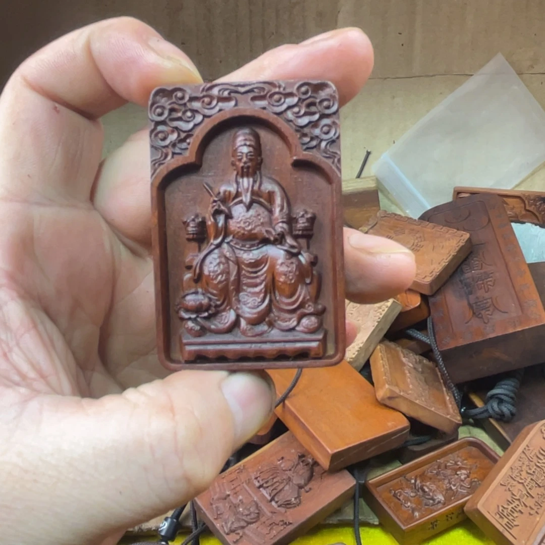 枣木雷击枣木雕刻牌子