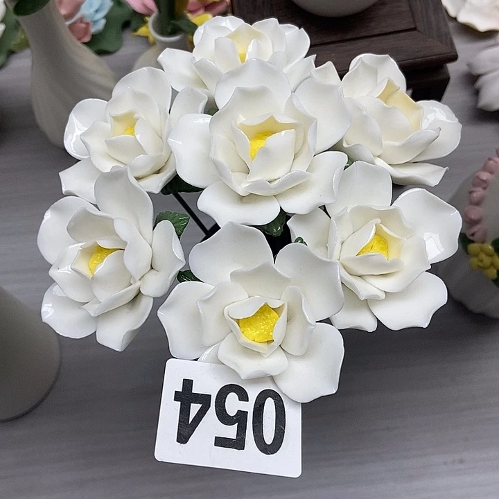 陶瓷纯手工捏花设计