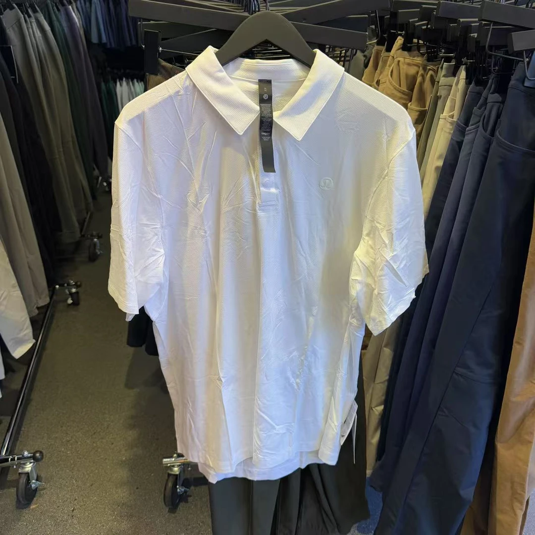 lululemon logo sport polo short sleeve男士logo短袖polo