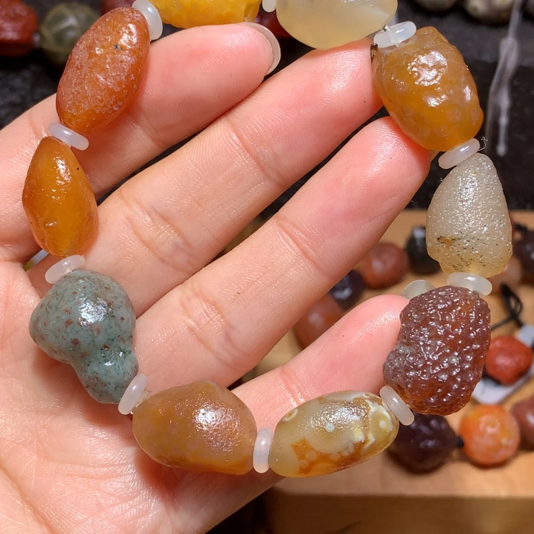 未镶嵌玛瑙/玉髓珠宝半成品