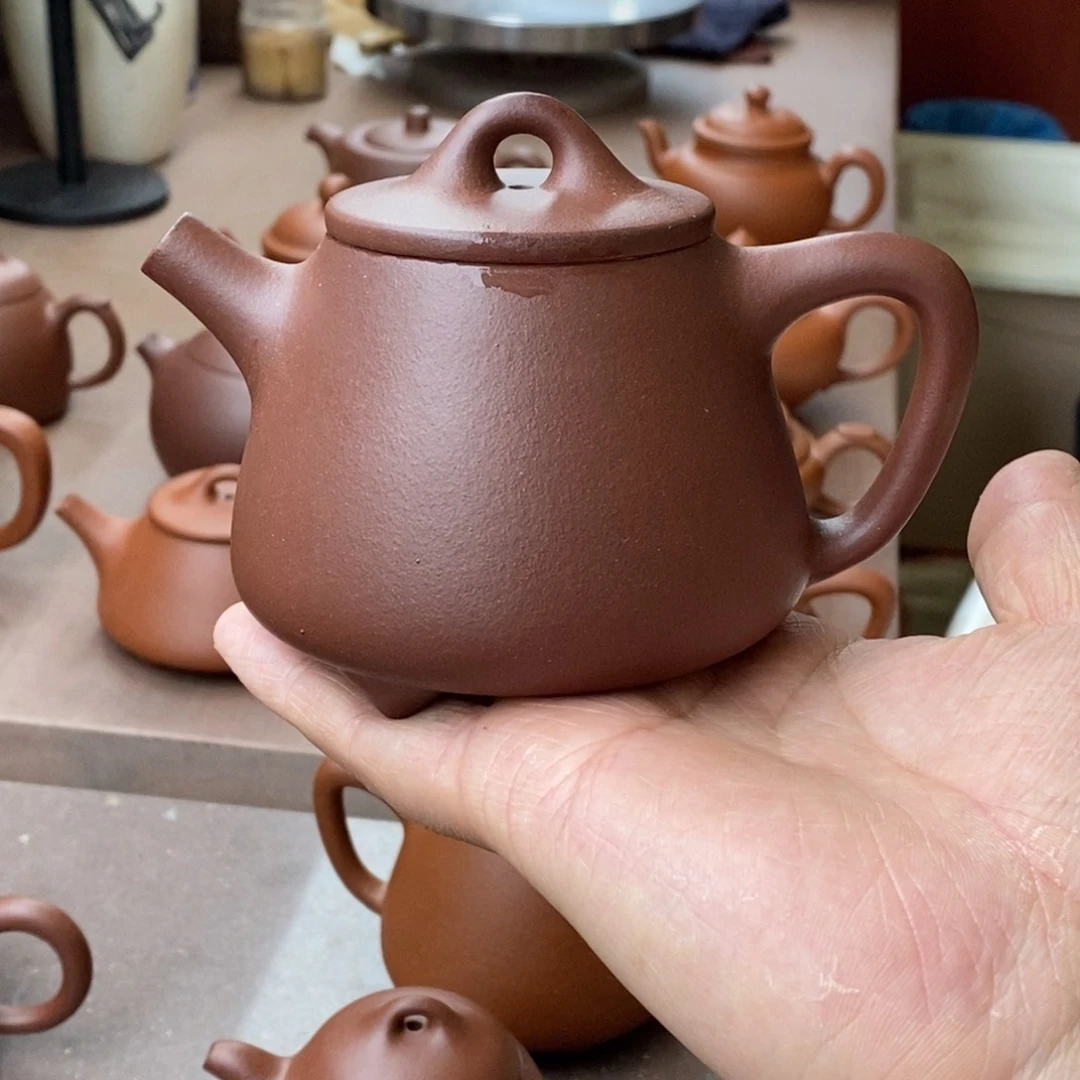 紫砂茶壶紫砂壶高瓢微瑕