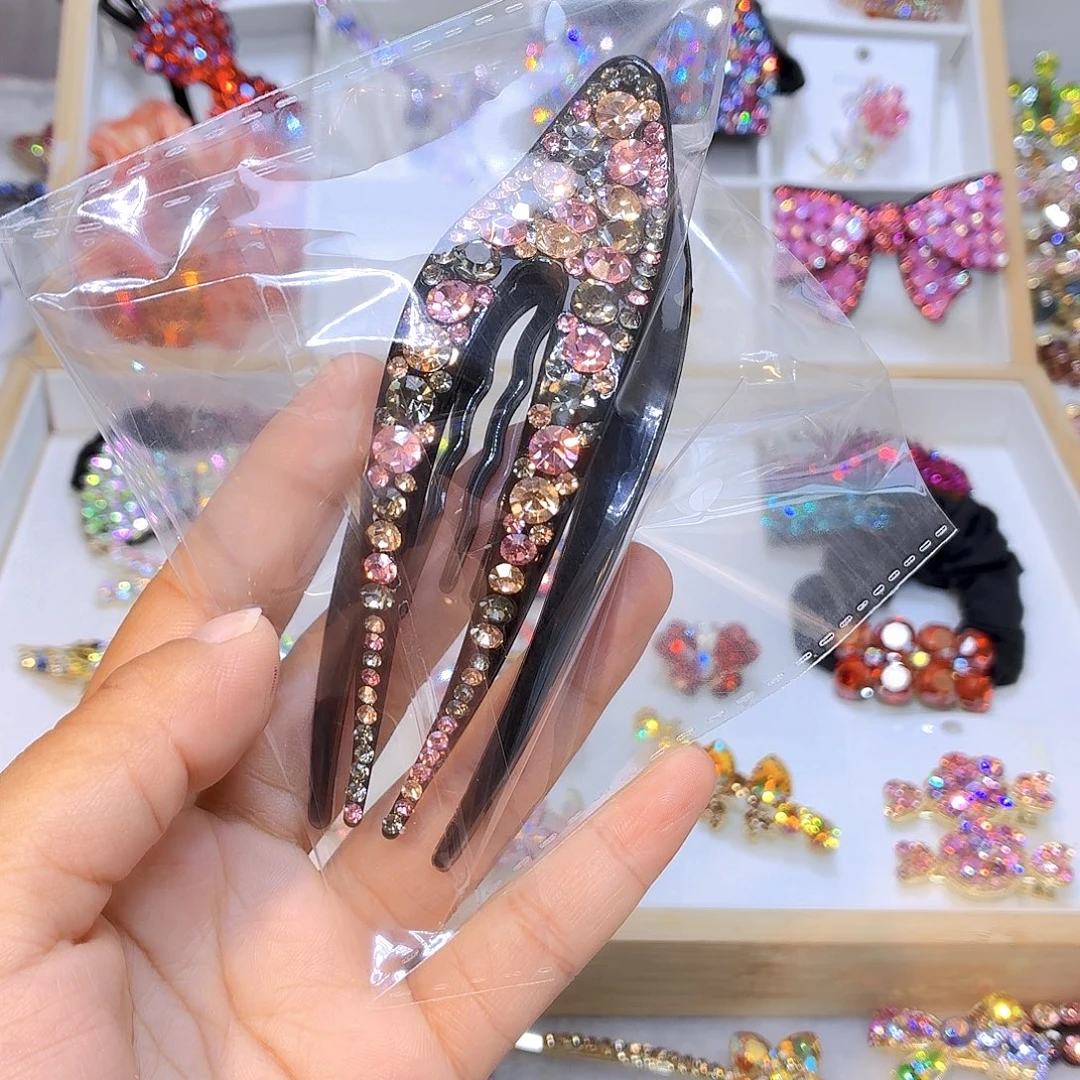 皮质铁合金发夹发夹发饰