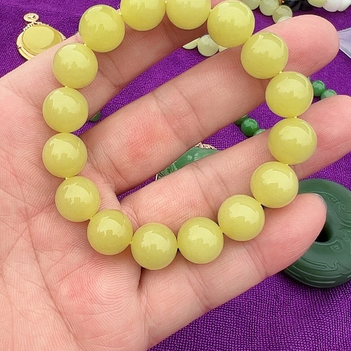 和田玉（黄玉）未镶嵌手串