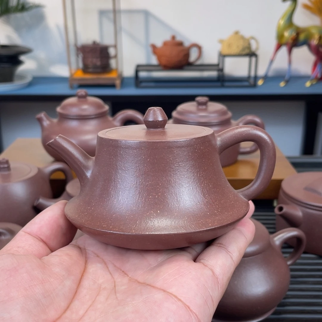 茶壶紫砂底槽青柱础180cc