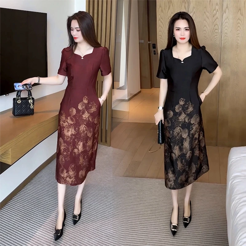 夏季新款穿搭气质显瘦遮肉时尚洋气休闲减龄套裙