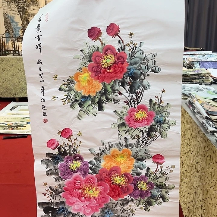 国画手绘图是真的美呀我