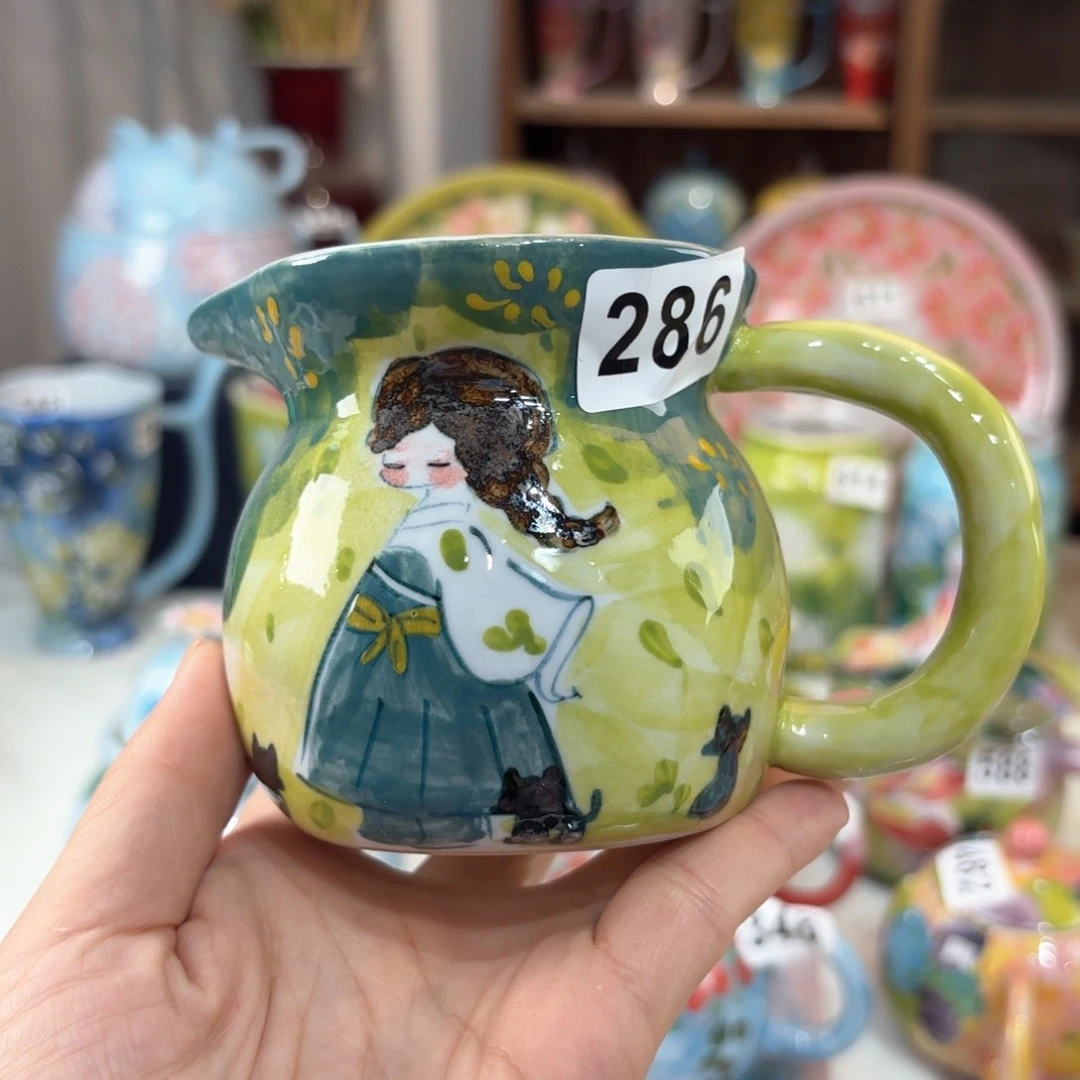 景德镇手绘高温釉下彩陶瓷茶具