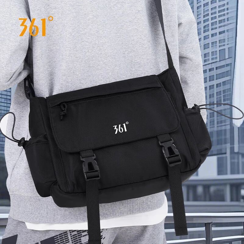 361°斜挎包男大容量百搭单肩包运动挎包女轻便邮差包外出通勤挎包