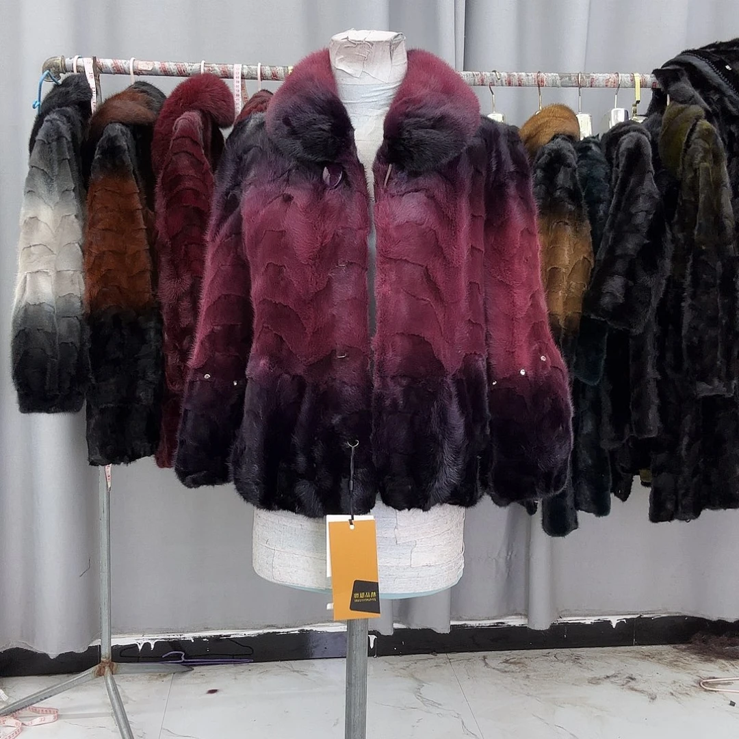 水貂拼貂真皮真毛