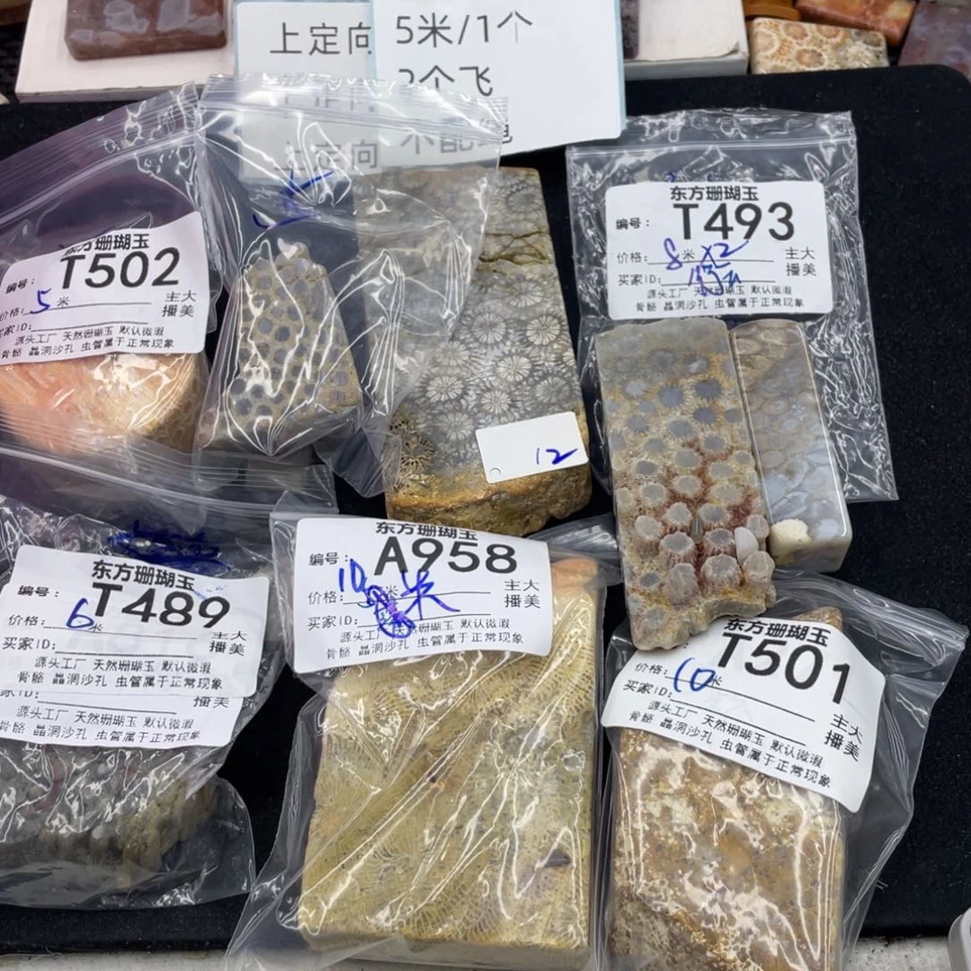 行***水硅化珊瑚（珊瑚玉）合金颈饰