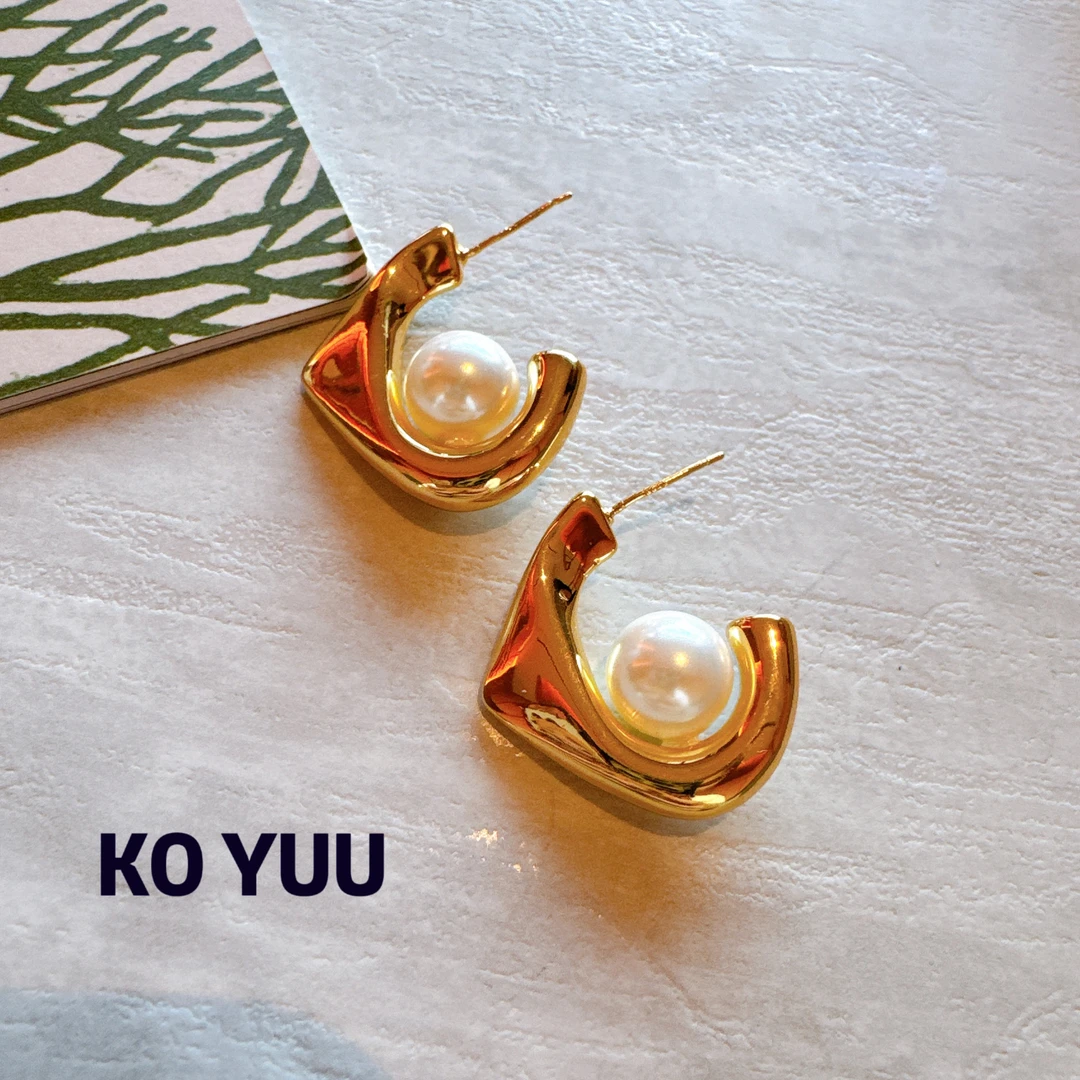 铜合金仿珍珠耳饰 【雨桐高奢饰品】耳环CC00155