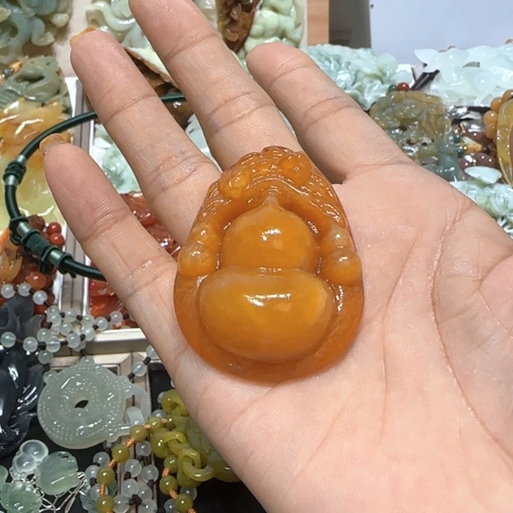 蛇纹石玉未镶嵌吊坠