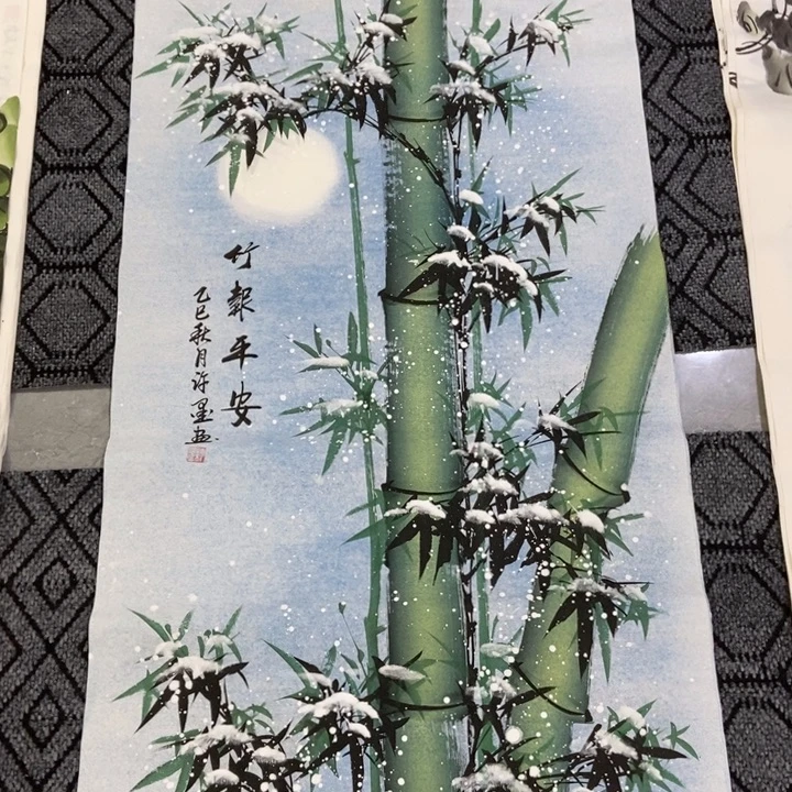 枕书斋画廊的直播间