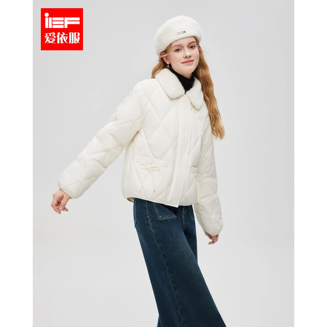 IEF/爱依服【DNA系列】2025冬季新款韩系风通勤百搭保暖棉衣外套