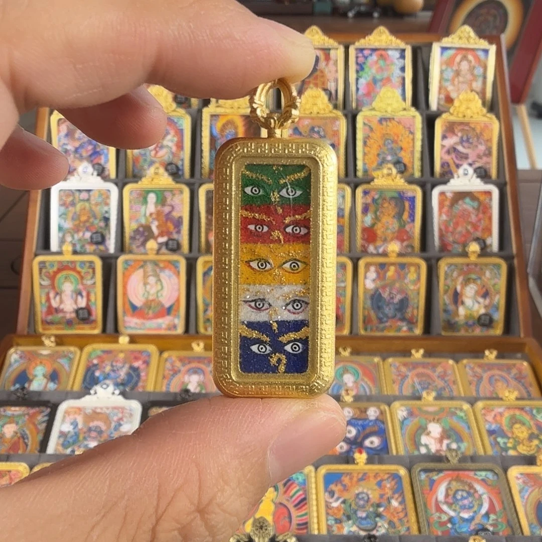 吊坠五路财财眼睛唐卡吊坠