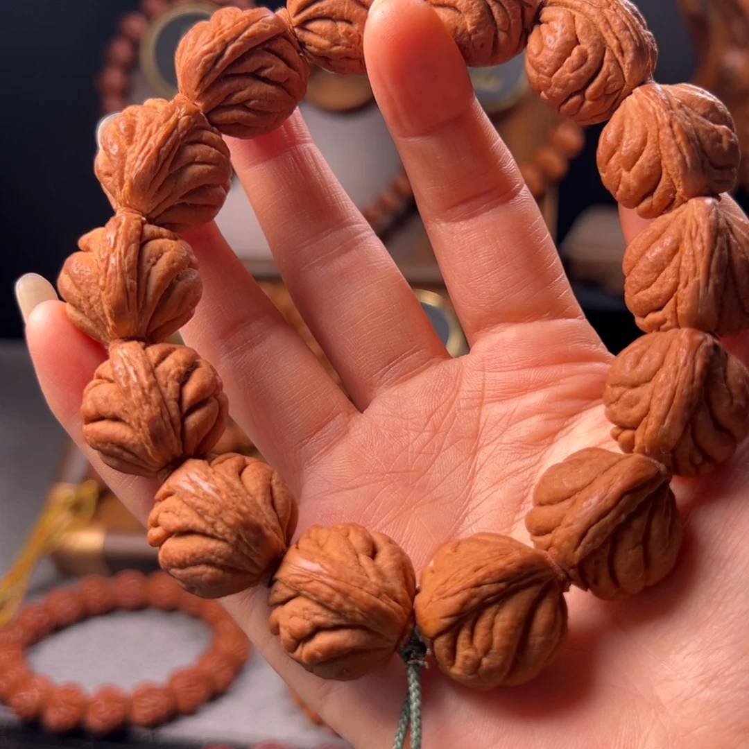 手串桃核22霸王龙元宝