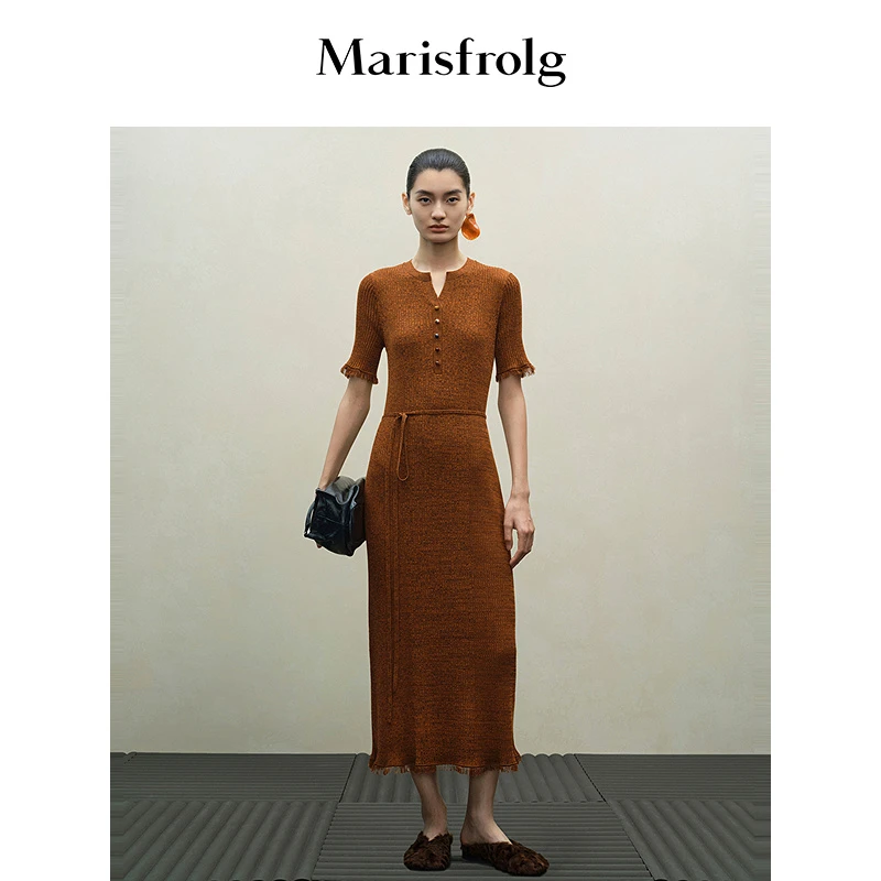 【婷婷专属】Marisfrolg玛丝菲尔短袖连衣裙ACFZ3802M