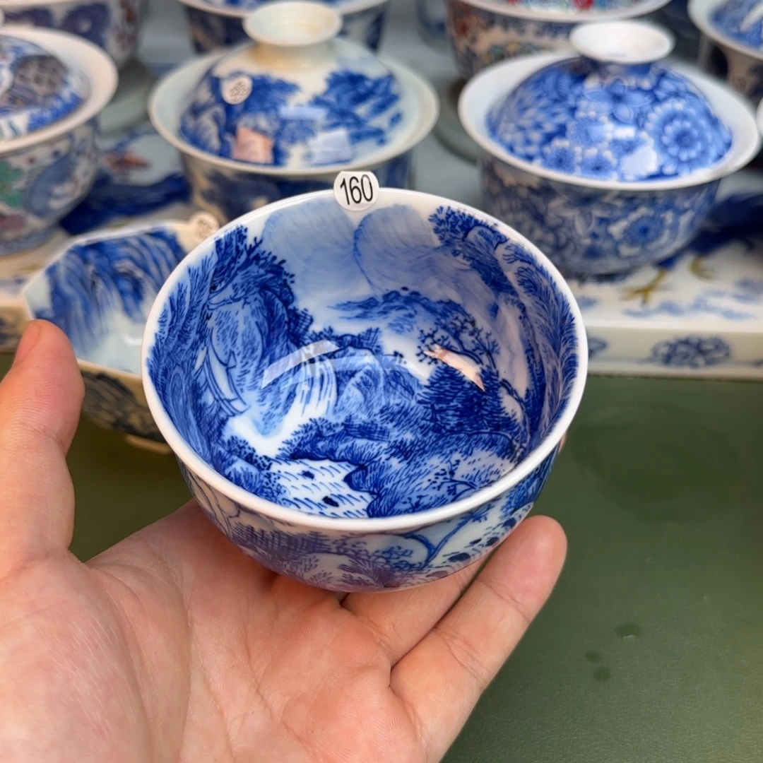 彦祖纯手工手绘茶具160