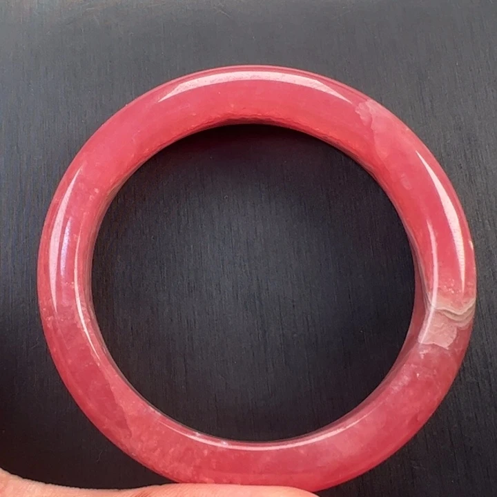 菱锰矿（红纹石）手镯未镶嵌