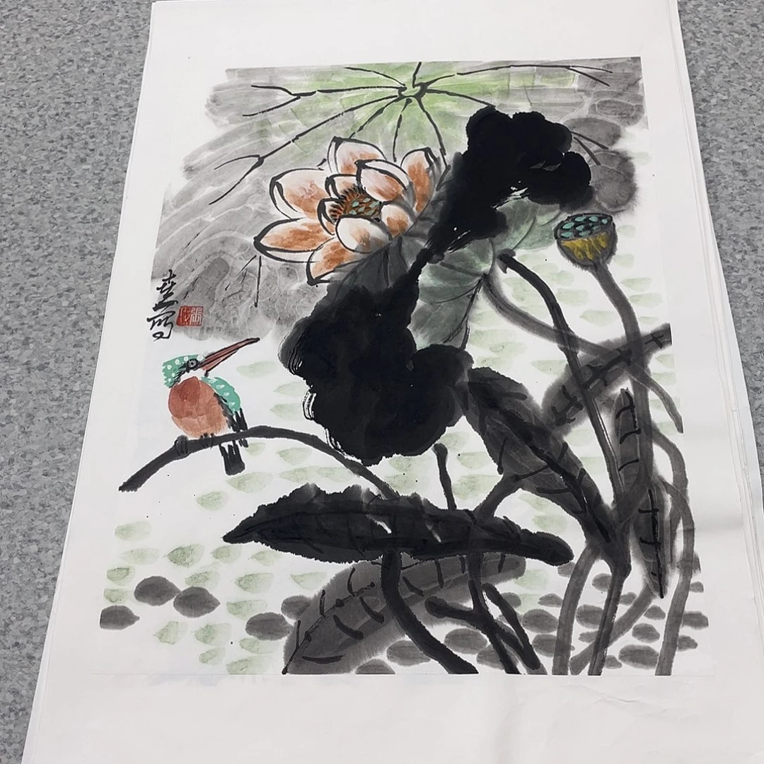 国画1.4平尺国画作品