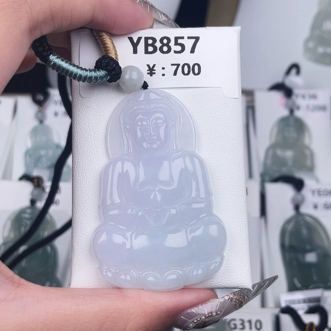 翡翠未镶嵌颈饰YB857