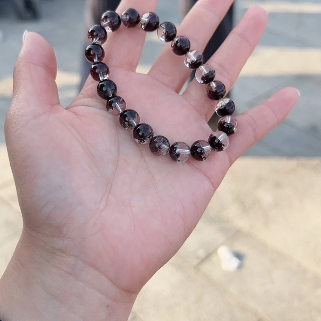 水晶手链未镶嵌9mm红幽灵