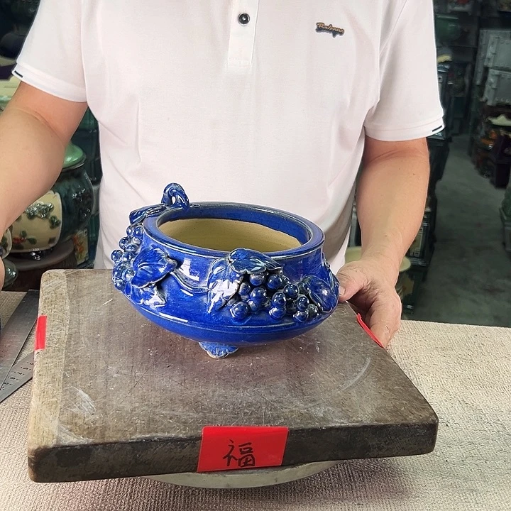 泳坤堂石湾盆落*?陶瓷