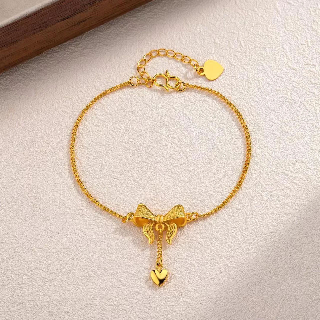 铜合金手链 在逃公主蝴蝶结手链新款时尚高级感网红同款气质轻奢