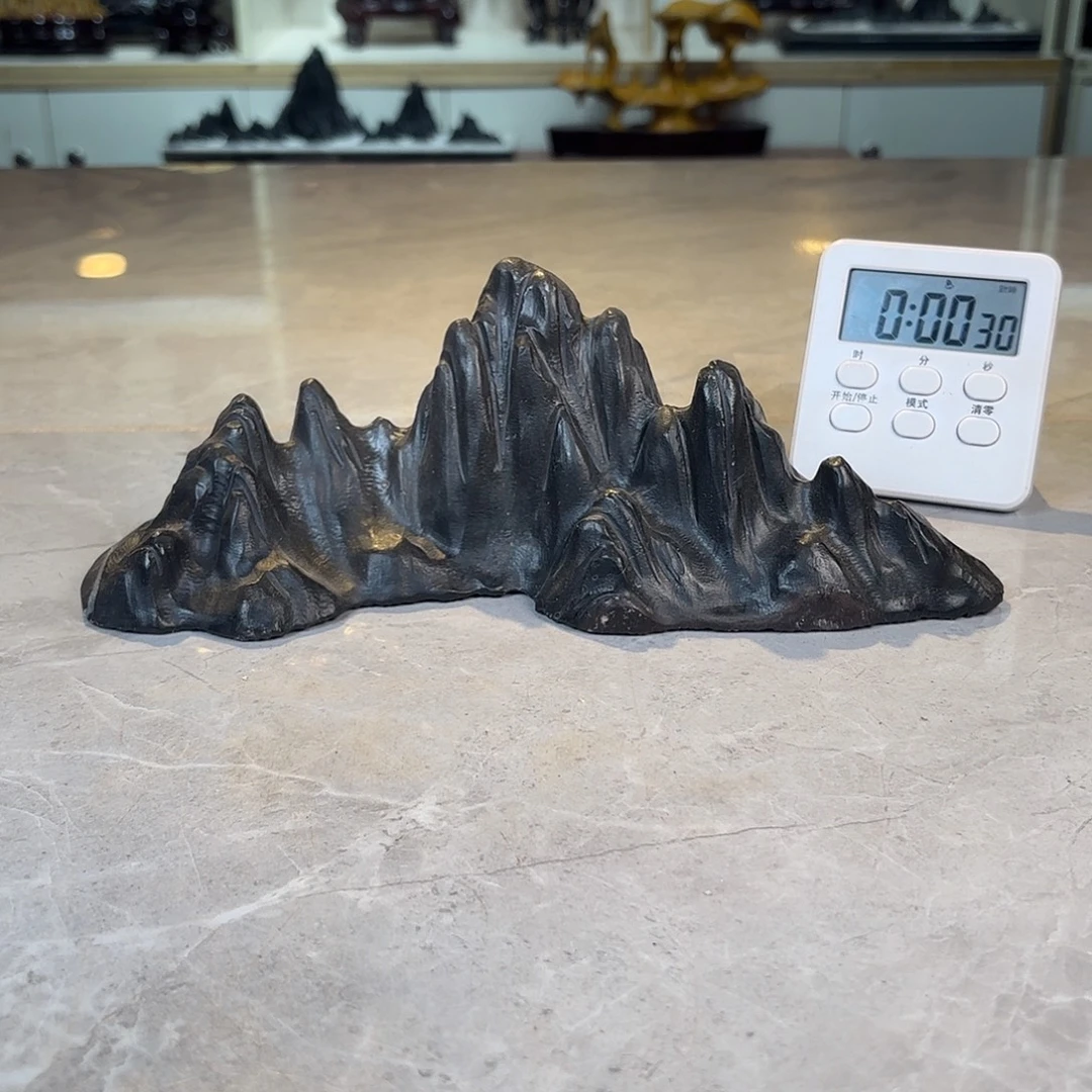 人***客灵璧石手工雕刻奇石摆件