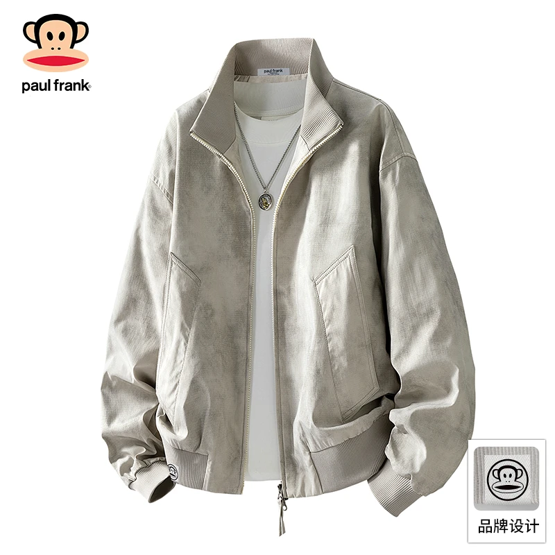 PaulFrank/大嘴猴户外工装夹克上衣男士2025秋季新款休闲宽松外套