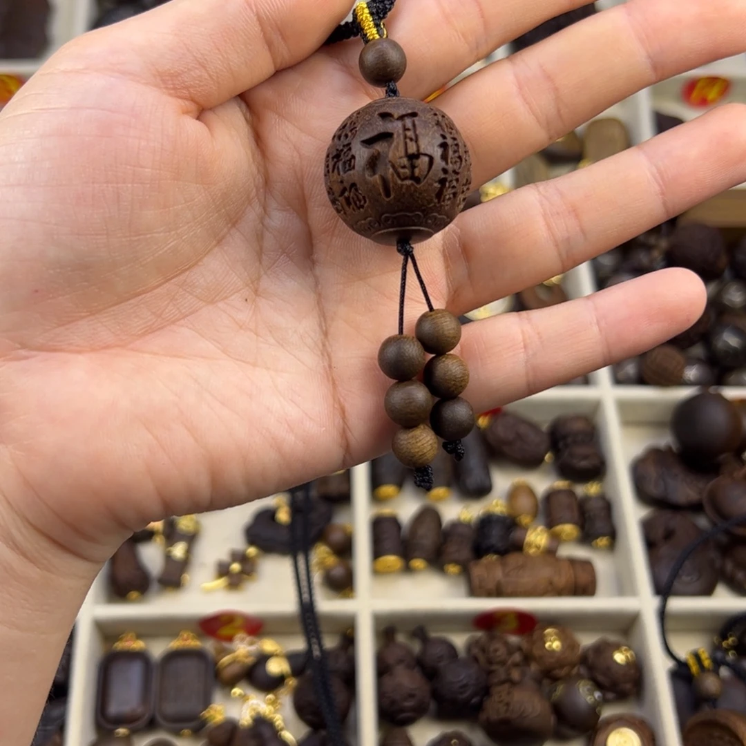 恋***木质类多福珠子随行脖挂