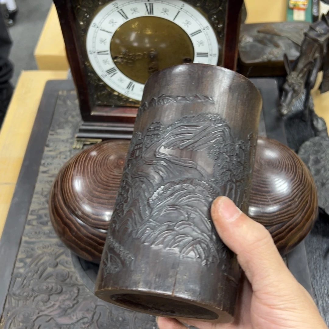 海***洋竹日本中古工艺品摆件