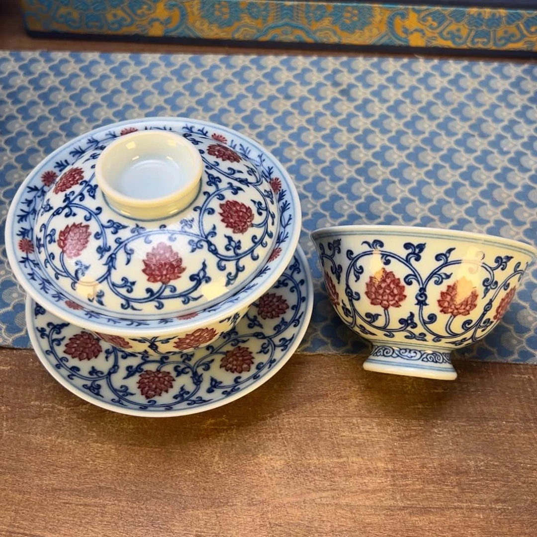 盖碗好**?景德镇瓷器手工手绘陶瓷