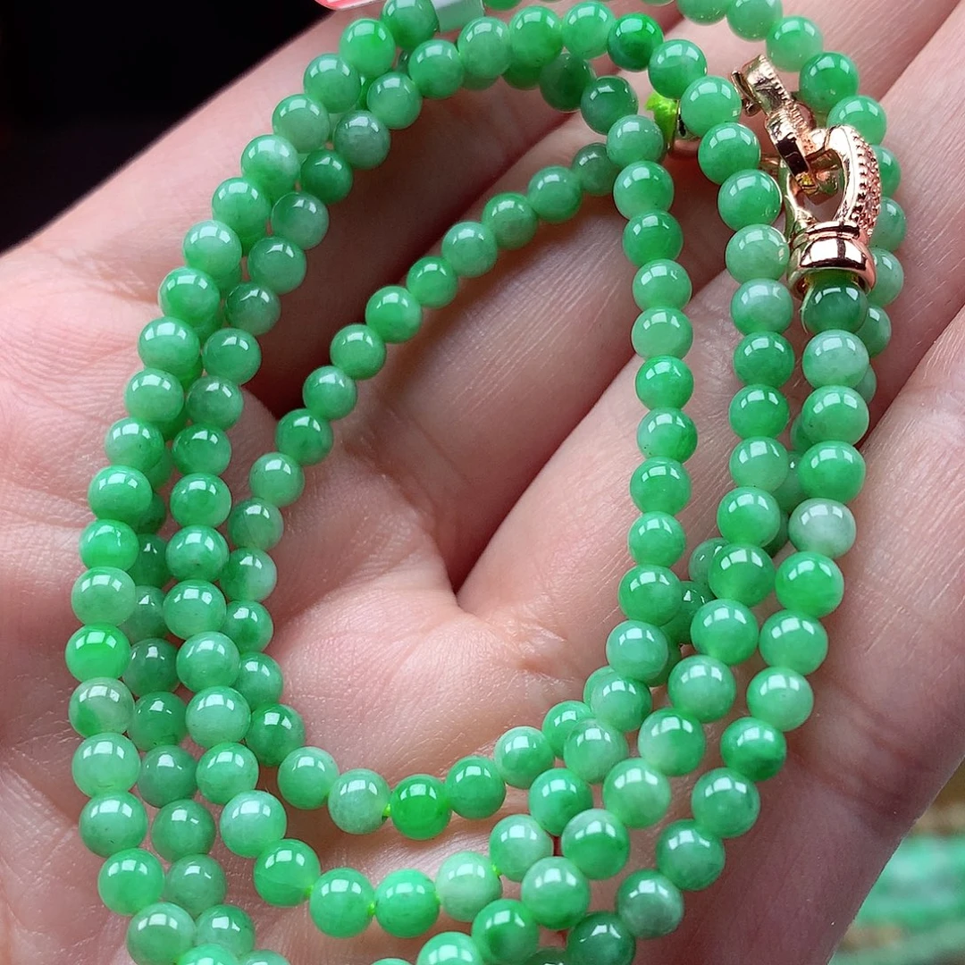 翡翠未镶嵌毛衣链