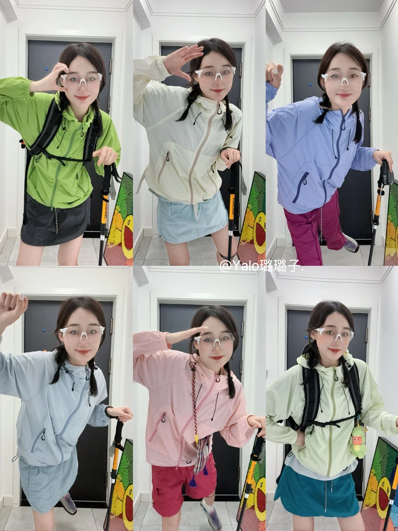 【小冰皮3.0升级版黑胶帽檐防晒风壳】欧若风防紫外线梭织时尚防晒